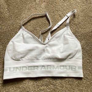White Under Armour Sports Bra